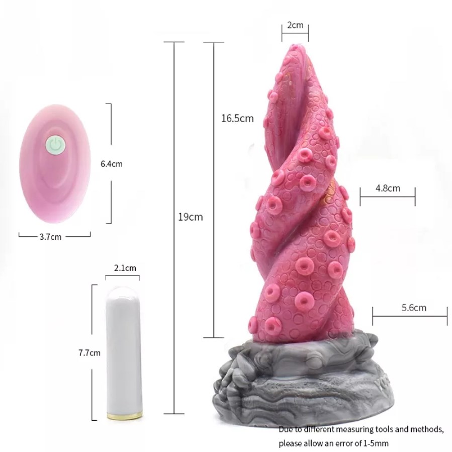 Tentaculo Doble - Dildo Vibrador con control remoto